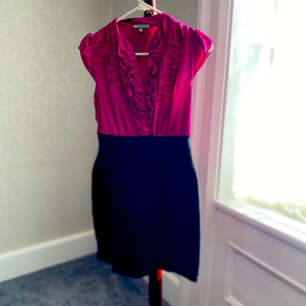 Pink/Purple Silk top dress